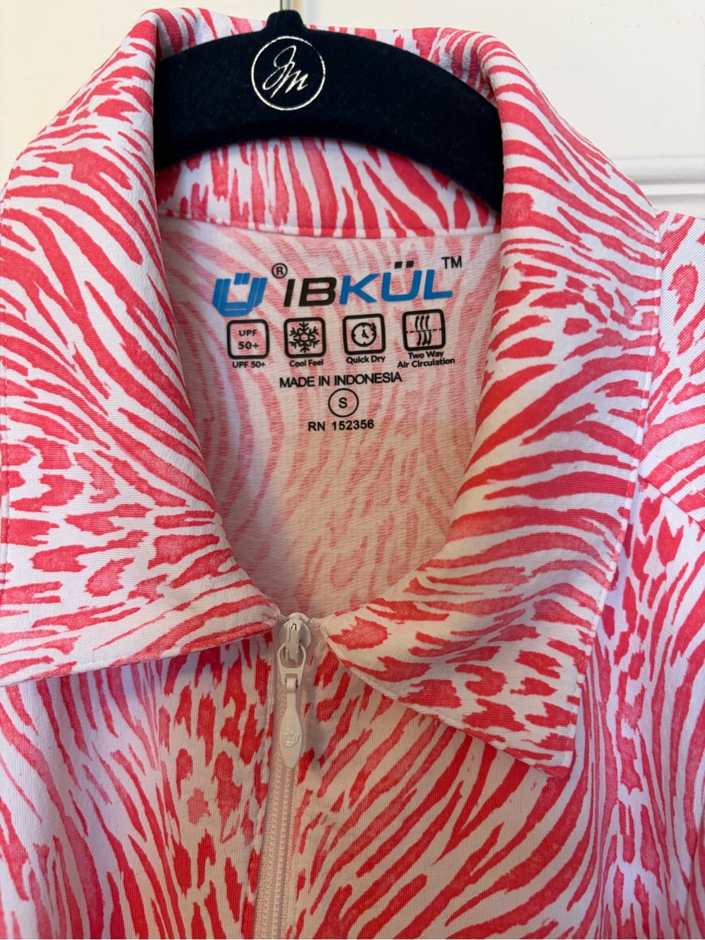 IBKUL Women's Alena Print Short Sleeve Godet Golf Dress Size S - Picture 4 of 6